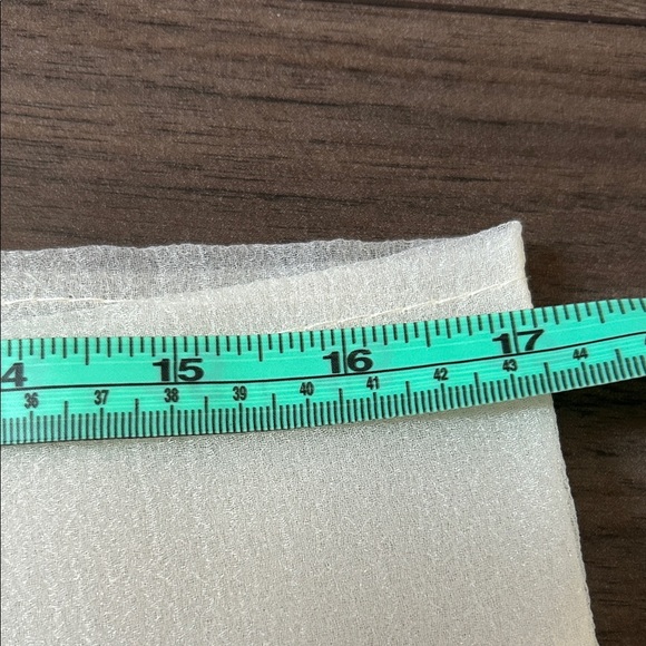 Ivory Chiffon Ruffle Bandeau with Rhinestone Accent - Picture 5 of 6